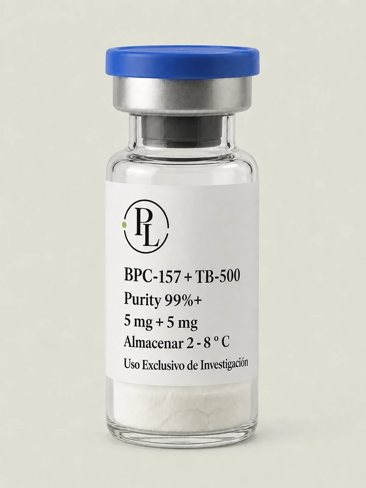 BPC-157 + TB-500 5 mg + 5 mg, vial para investigación