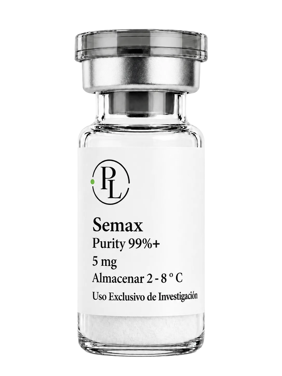 Semax, vial de péptido liofilizado para investigación